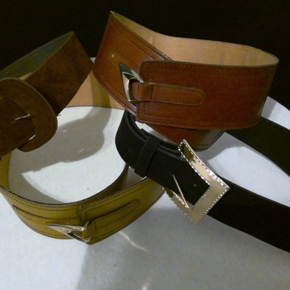 Ladies Vintage Belts Set of 3